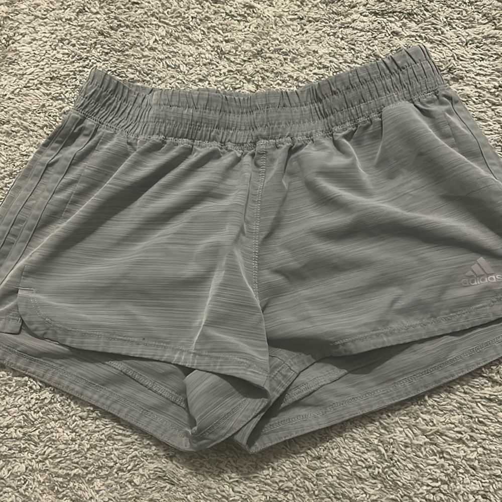 Grey adidas shorts
